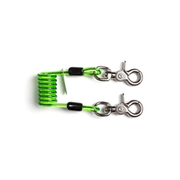 NLG Short Coiled Tool Lanyard - Quick Clip