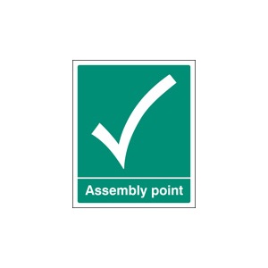 Assembly Point (Rigid Plastic,300 X 250mm)