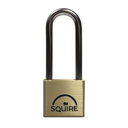Squire LN4/2.5KA - Lion Range - 40mm Premium Solid Brass Double Locking Padlock - Long Shackle 2.5" - Keyed Alike