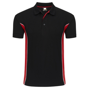 1180-10 Silverswift Two-Tone Polo Shirt Red/Black