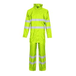 Supertouch High Visibility Polyester/PVC 2 Piece Rain Suit Yellow