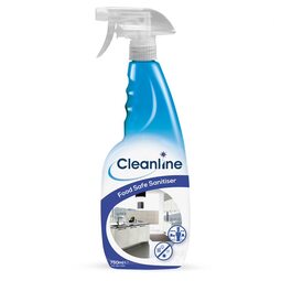 Cleanline Food Safe Sanitiser Spray 750ML (Pack 6)