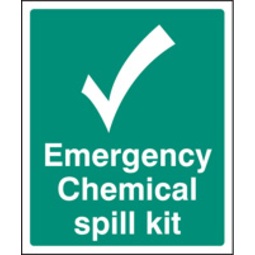 Spill Kit Located At (Self Adhesive Vinyl,300 X 250mm)