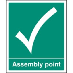 Assembly Point (Rigid Plastic,300 X 250mm)