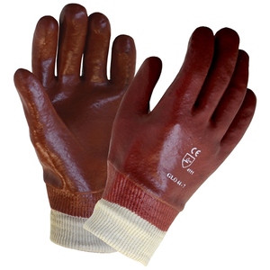 KeepSAFE Single Dip PVC Fully Coated Knitwrist Glove
