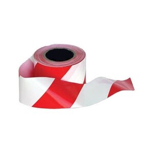 Barrier Tape 75mm x 500m - Red/White