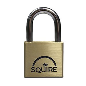 Squire LN4 - Lion Range - 40mm Premium Solid Brass Double Locking Padlock - Open Shackle 40x21.1mm