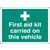 First Aid Kit On This Vehicle-rev Print