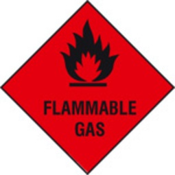 Flammable Gas Safety Sign