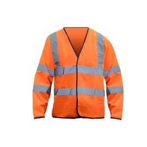 Hi-Vis Long Sleeve Waistcoat Orange
