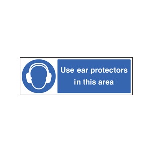Use Ear Protectors In This Area (Self Adhesive Vinyl,200 X 150mm)