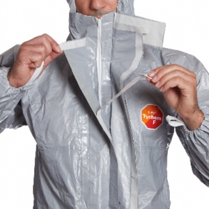 DuPont Tychem 6000 F Plus Chemical Coverall Grey