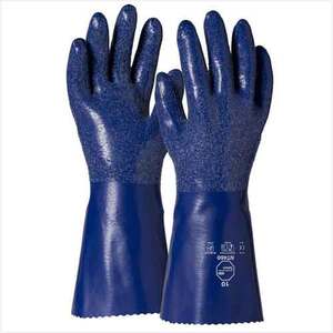 Tychem NT450 Double Coated Full Nitrile Glove Blue