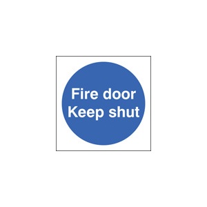 Fire Door Keep Shut (Self Adhesive Vinyl,80 X 80mm) (21610B) (21610B)