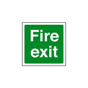 Fire Exit Safety Sign Self Adhesive Vinyl