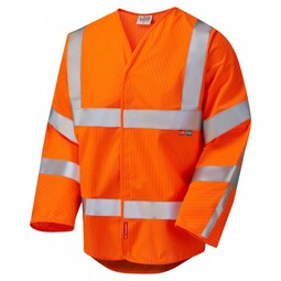 Flame Resistant Anti-Static Long Sleeved Waistcoat Orange
