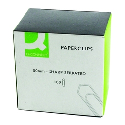 Q Connect Paperclips No Tear 50MM (Pack 100)