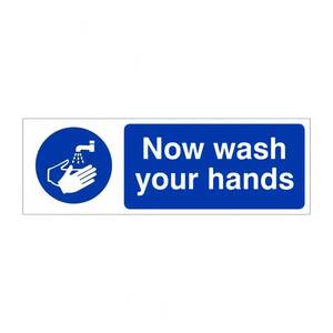 MAG.04E Now Wash Your Hands - 300MM x 100MM