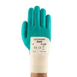 Ansell 47-200 Easy Flex Palm Coated Glove Nitrile Green