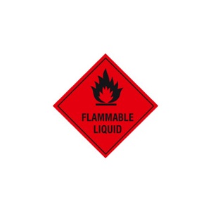Flammable liquid Size: F 200 x 200mm
