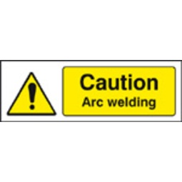 Caution Arc Welding (Self Adhesive Vinyl,600 X 200mm)