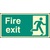 Fire Exit - Right Symbol (Self Adhesive Vinyl,400 X 200mm) (22033J)