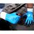 Showa 377 Nitrile Foam Palm Coated Glove Blue (Pair)