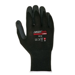 Juba Nitrile Foam Glove Agility Black Red Dot (Pair)