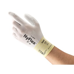 Ansell 11-600 Hyflex Pu Palm Coat Knit Wrist Glove (3121A)Cut A White