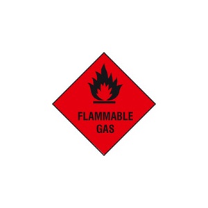Flammable Gas Safety Sign