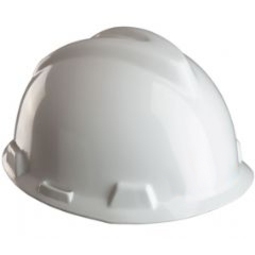 MSA V-Gard 520 Safety Helmet c/w Stazon (Linesman) White
