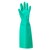 37-185 AlphaTec Solvex  Nitrile Green Unflocked Glove 455MM  Cut 1
