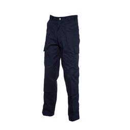 UC904 Cargo Trousers with Knee Pad Pockets Tall Leg Navy
